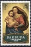 Antigua and Barbuda - 1969 - Christmas - 1/2 ¢ - Multicolor - Christmas, Madonna, Raphael - Scott 39 - The Virgin and Child Sistine Madonna Raphael - 0